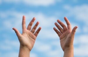 hands, gift, heaven, connection
